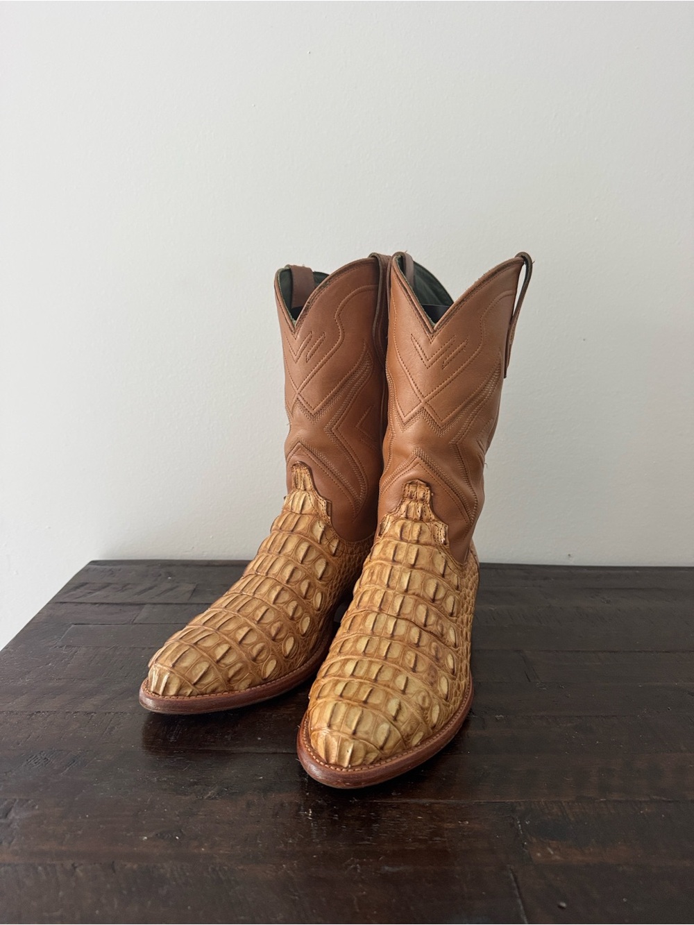 Tecovas Birthday Boot 6 BBVI Hornback Alligator sz 9.5D